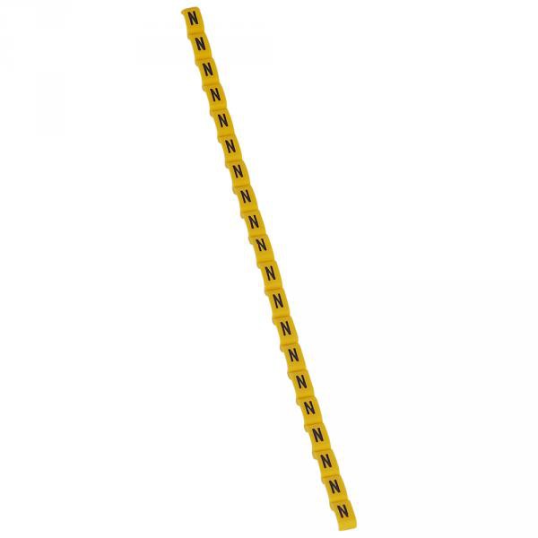 Legrand 038423 Repère Duplix Lettre "n" Jaune (600pcs) - Code Couleur International