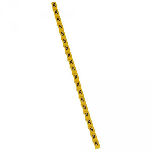 Legrand 038423 Repère Duplix Lettre "n" Jaune (600pcs) - Code Couleur International