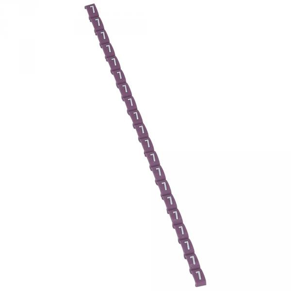 Legrand 038407 Repère Duplix Chiffre "7" Violet (800pcs) - Code Couleur International