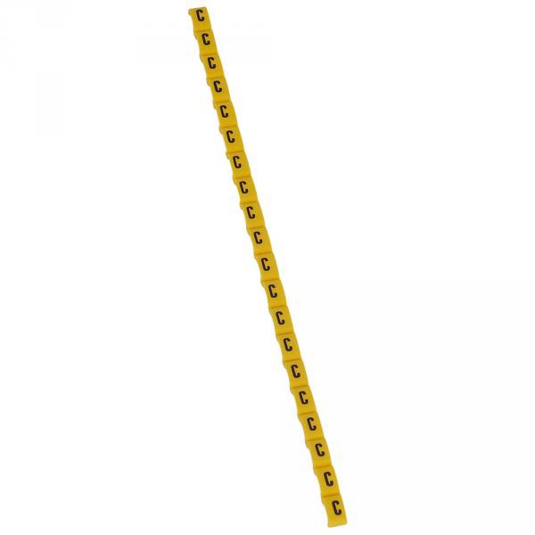 Legrand 038412 Repère Duplix Lettre "c" Jaune (600pcs) - Code Couleur International