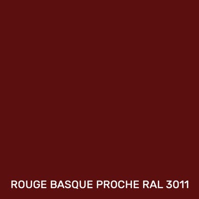Peinture Bois Extérieur : Volets, Portails, Bardage, Abri Et Mobilier De Jardin : Arcalaque 201 - Rouge Basque - Proche Ral 3011 - 2.5 L 1