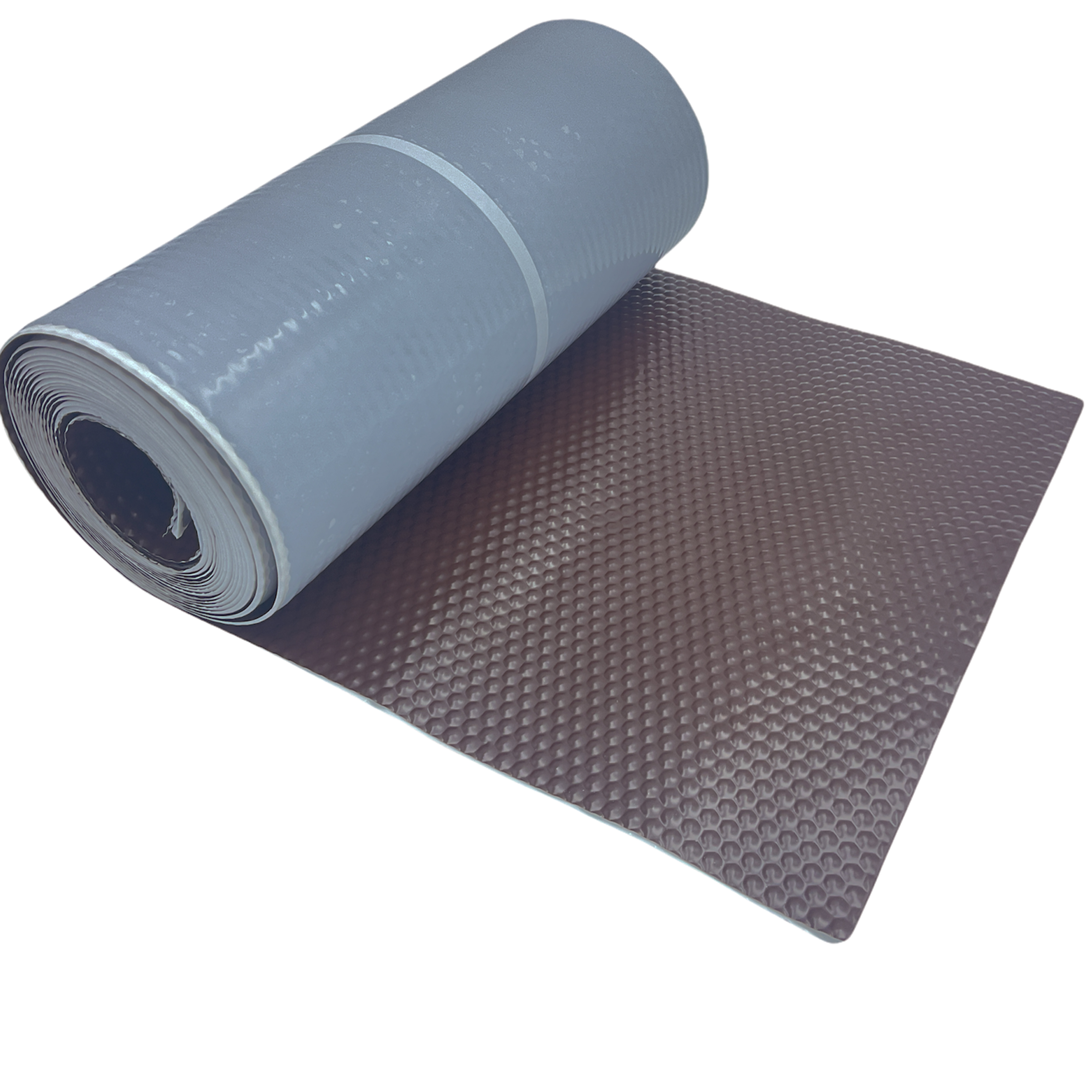 Solin Marron auto-adhesif - Aluminium 30 cm x 5 m - Ral 8017 - en rouleau