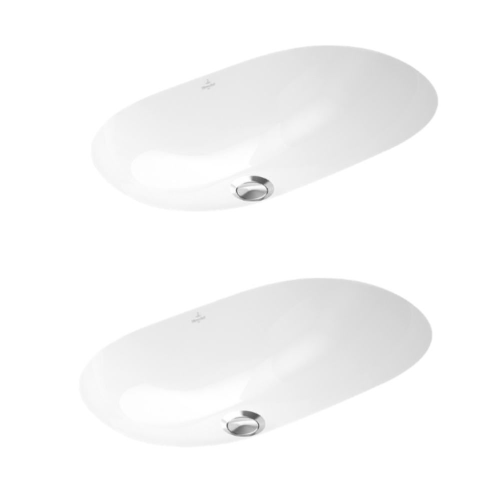 IDEAL STANDARD Lot de deux vasques à encastrer par le dessous Blanc O.Novo VILLEROY ET BOCH