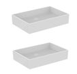IDEAL STANDARD Lot de deux vasques à poser 60x40 Extra sans trop plein blanc