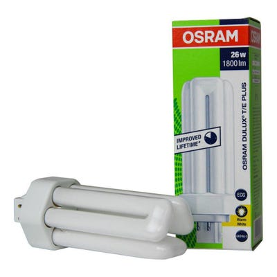 Osram 342306 Ampoule Gx24q-3 26w 830 Dulux T/e Plus 3000k - Blanc Chaud