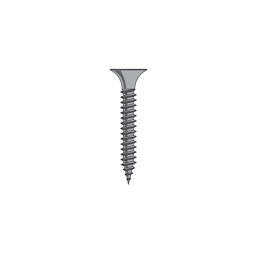 Blister de 200 vis plaque de plâtre sur support métal D. 3,5 x 25 mm - Phosphaté - PO67005BL - Alsafix