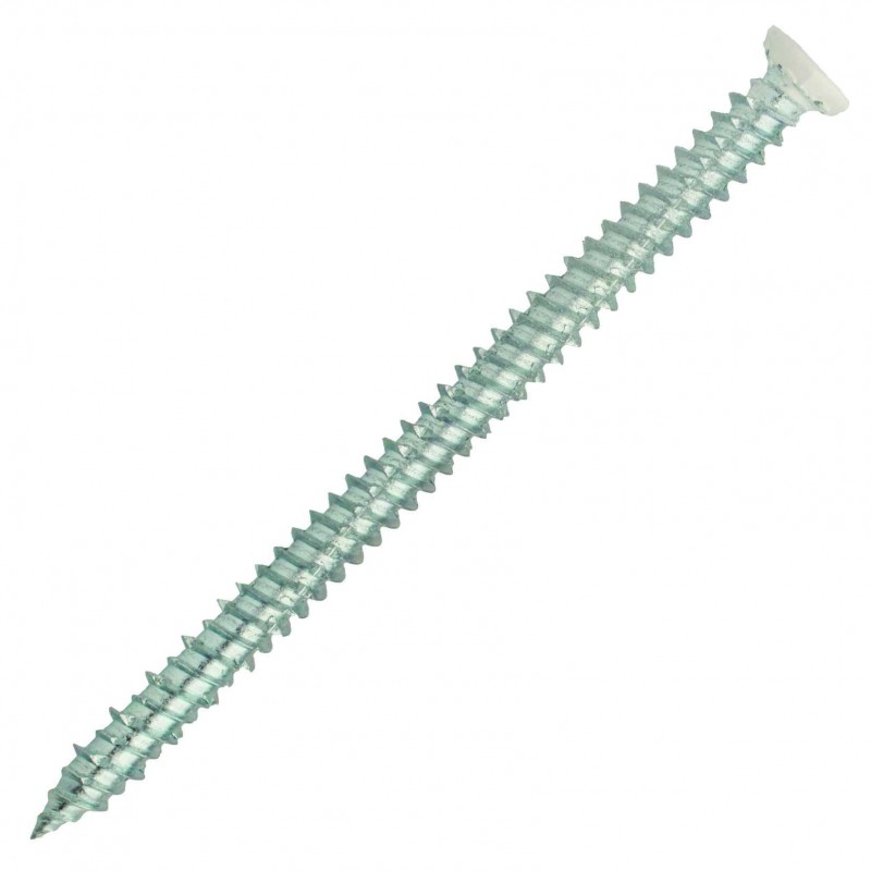 Vis Béton 7.5 X 40 tête fraisée laquée blanc SCELL-IT - Boite de 100