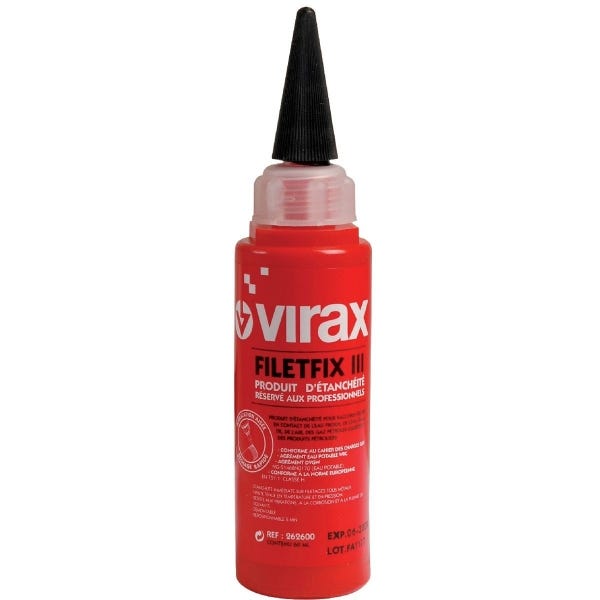 Résine pour étanchéifier les raccords filetés - 60 ml - Filetfix - Virax 0