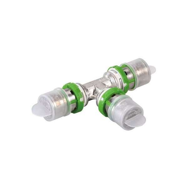 Té égal laiton multicouche à sertir - Diamètre 26 mm - Comap