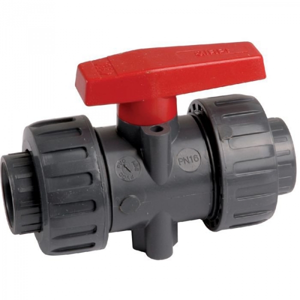Vanne PVC pression noire - Ø 63 mm - Haute performance - Girpi