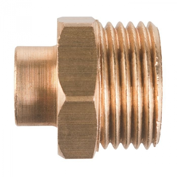Raccord laiton droit à souder - M 3/8' - Ø 16 mm - Riquier