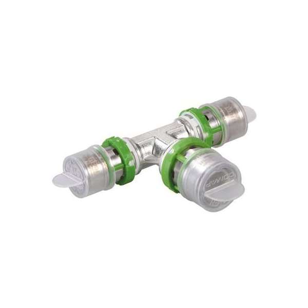 Té inégal laiton multicouche à sertir - Diamètre 26 - 20 - 26 mm - Comap