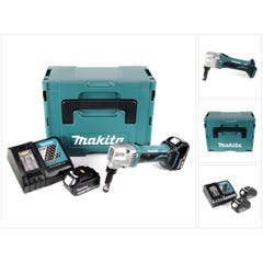 Makita DJN 161 RMJ 18 V Grignoteuse sans fil + Coffret Makpac + 2x Batteries BL1840 4,0 Ah + Chargeur DC 18 RC 0