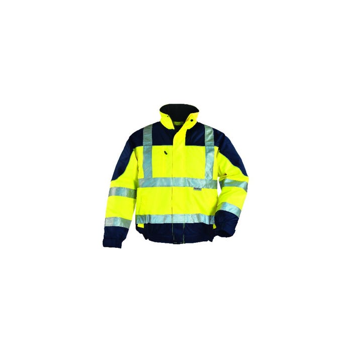 AIRPORT Blouson Jaune HV/Marine, Polyester Oxford 300D - COVERGUARD - Taille XL 0