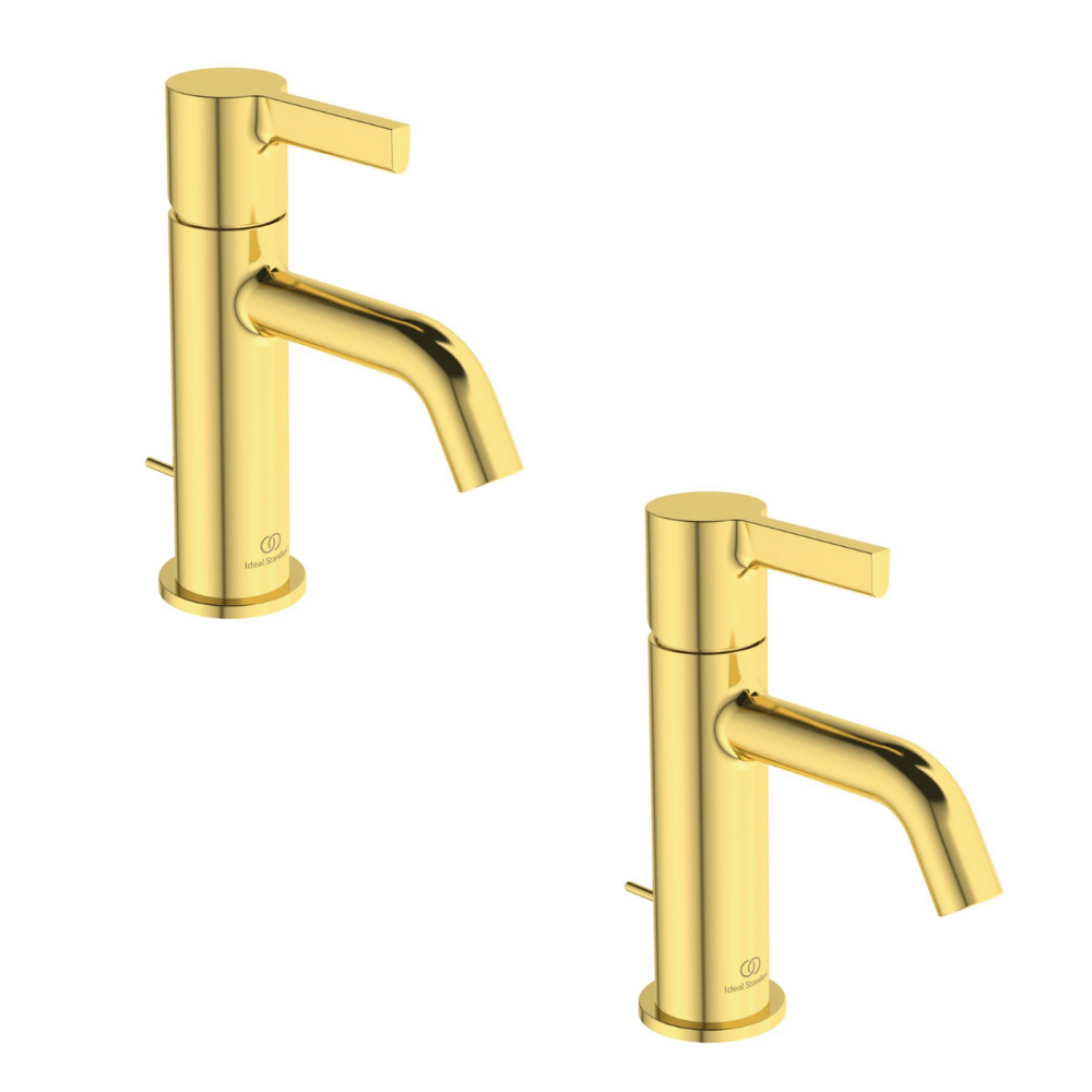 IDEAL STANDARD Mitigeur lavabo Joy avec tirette Or