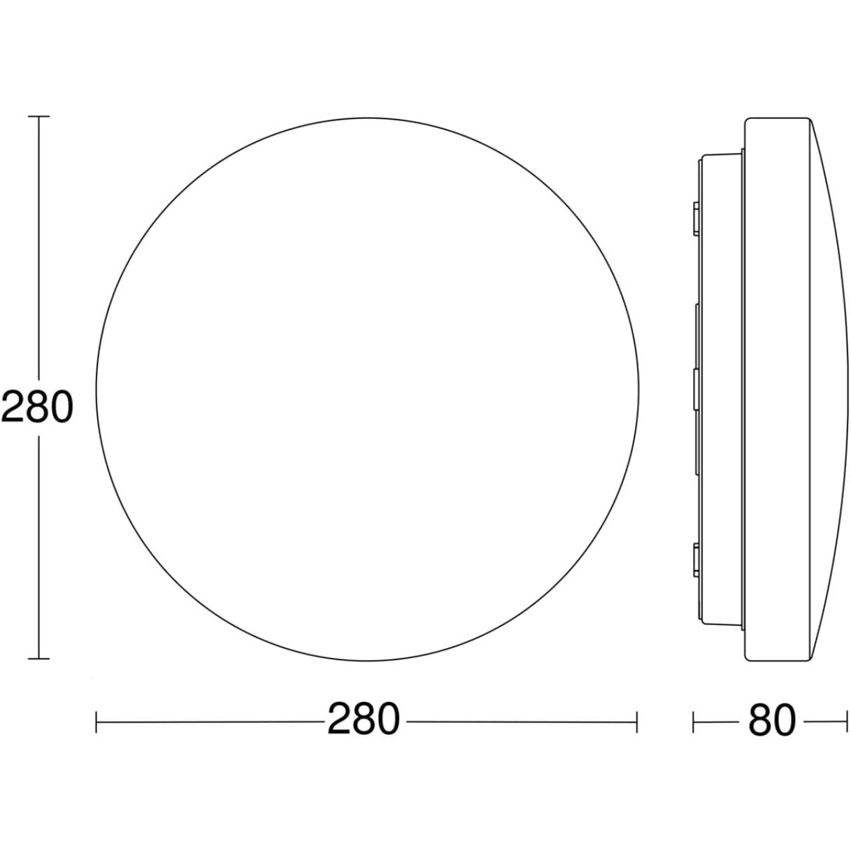 Plafonnier LED rond intérieur Steinel RS 20 S blanc, avec détecteur de mouvement 360°, 3000 K, 942 lm 4