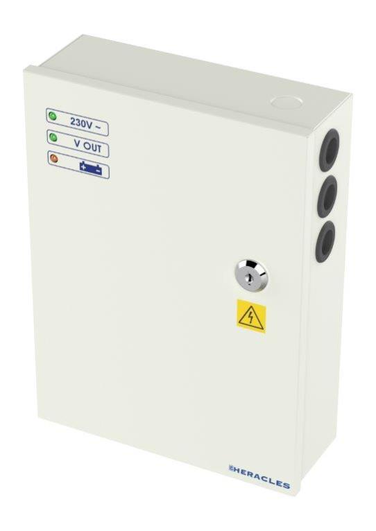 Alimentation Secourue 12V DC 5A /24V DC 2,5A + Relais Défaut - HERACLES - ALIM1224S