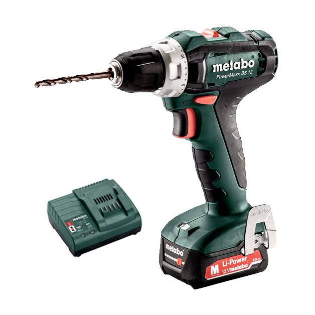 Perceuses visseuses 12V POWERMAXX BS 12 + 1 batterie 2Ah + chargeur + boite carton - METABO - 601036000