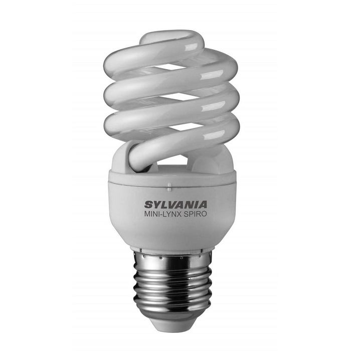 Lampe fluo-compacte MINI-LYNX SPIRAL Fast-Start 827 E27 15W - SYLVANIA - 0035215 0