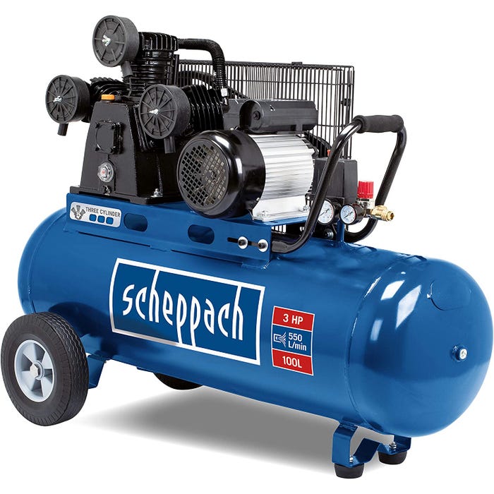Compresseur 100 litres HC550TC 230V - Scheppach 0