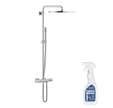 Colonne douche thermostatique Grohe Rainshower System 400 + Nettoyant robinetterie Grohe GroheClean