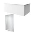 Tablier bain compatible toutes baignoires rectangulaires, installation angle, 180x90x60cm, Blanc Mat + Pare bain Malice Jacob Delafon