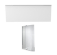 Tablier bain compatible toutes baignoires rectangulaires, installation niche, Blanc Mat + Pare bain Malice Jacob Delafon