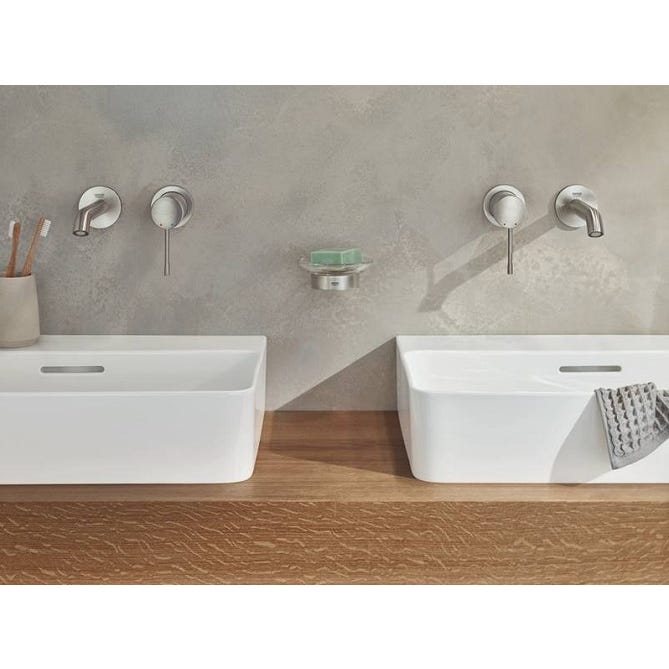 GROHE Mitigeur mural lavabo Essence Taille M Hard Graphite 4