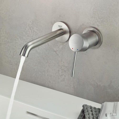 GROHE Mitigeur mural lavabo Essence Taille M Hard Graphite 3