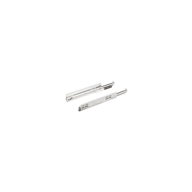 Coulisse quadro v6 silent system emballage industriel - Charge : 30 kg - Côte ferrure : A gauche - Longueur : 470 mm - Profondeur corps de meuble min