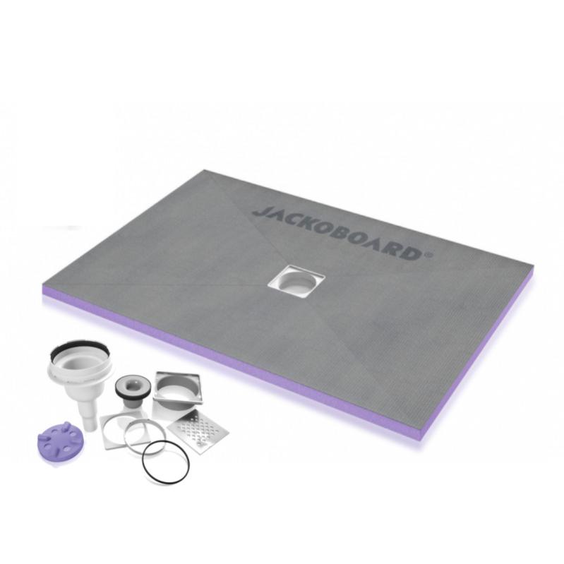 Jackon Receveur de douche à carreler Aqua Centré 1200 x900x40mm siphon vertical offert (4512089 + 4512008)