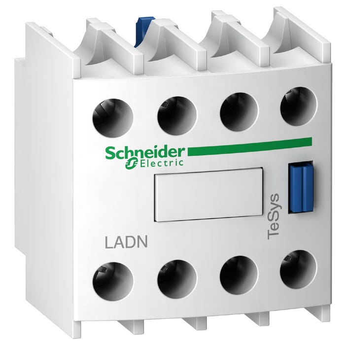 bloc contacts auxiliaires - pour tesys d et f - 2f+2o - a vis - schneider electric ladc22 0