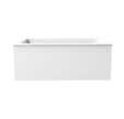 Tablier bain compatible toutes baignoires rectangulaires, installation niche, Blanc Mat