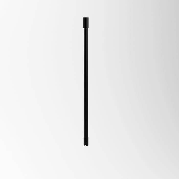 Barre de fixation plafond pour douche a l'italienne laque NOIR MAT - 60cm RECOUPABLE 1