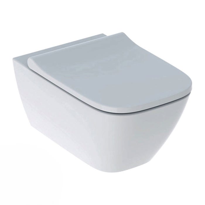 Smyle Square WC suspendu Rimfree avec fixations invisibles, caréné, avec abattant softclose slim 0