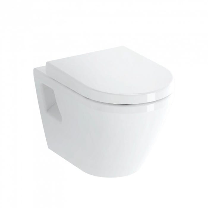 Grohe Pack WC Bâti Autoportant Rapid SL + WC Vitra Integra + Abattant en Duroplast + Plaque chrome mat 2