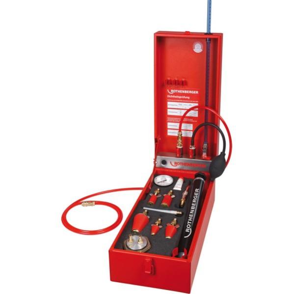 Dispositif de vérification d'étanchéité universel ROTEST H® GW 150/4, Manomètre : 4 bar, Colonne d'eau 4 mba, Poids : 7,6 kg