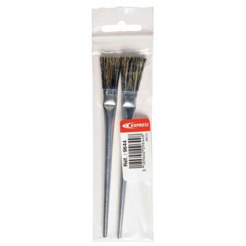 Pinceaux pour décapant soudure étain référence 9644 sachet de 2 pièces
