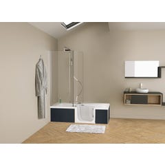 Tablier frontal KINEWALL design TAUPE GRAINE pour baignoire KINEDO DUO 180x80 0