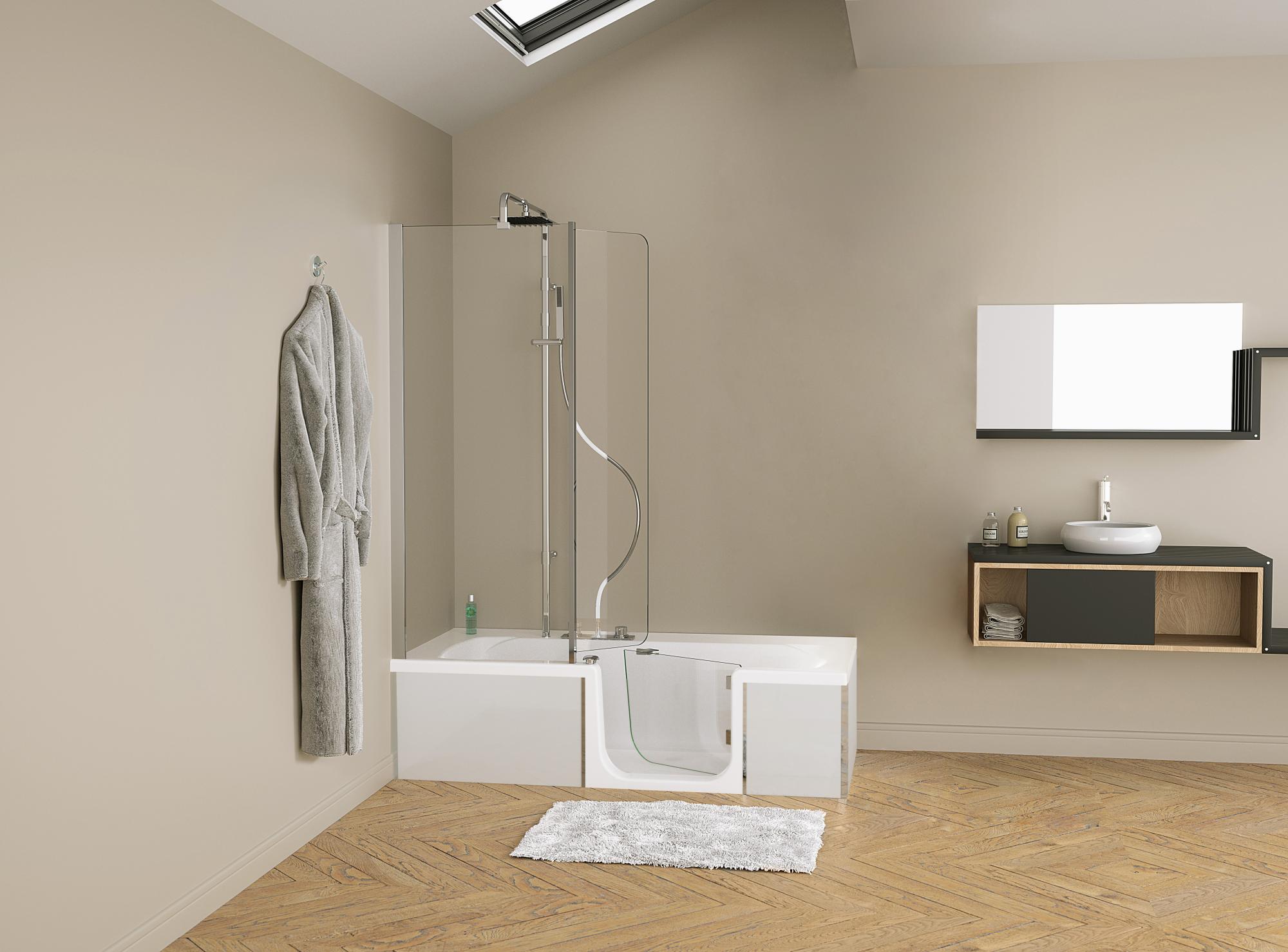 Tablier frontal + lateral FULL verre blanc pour DUO 180