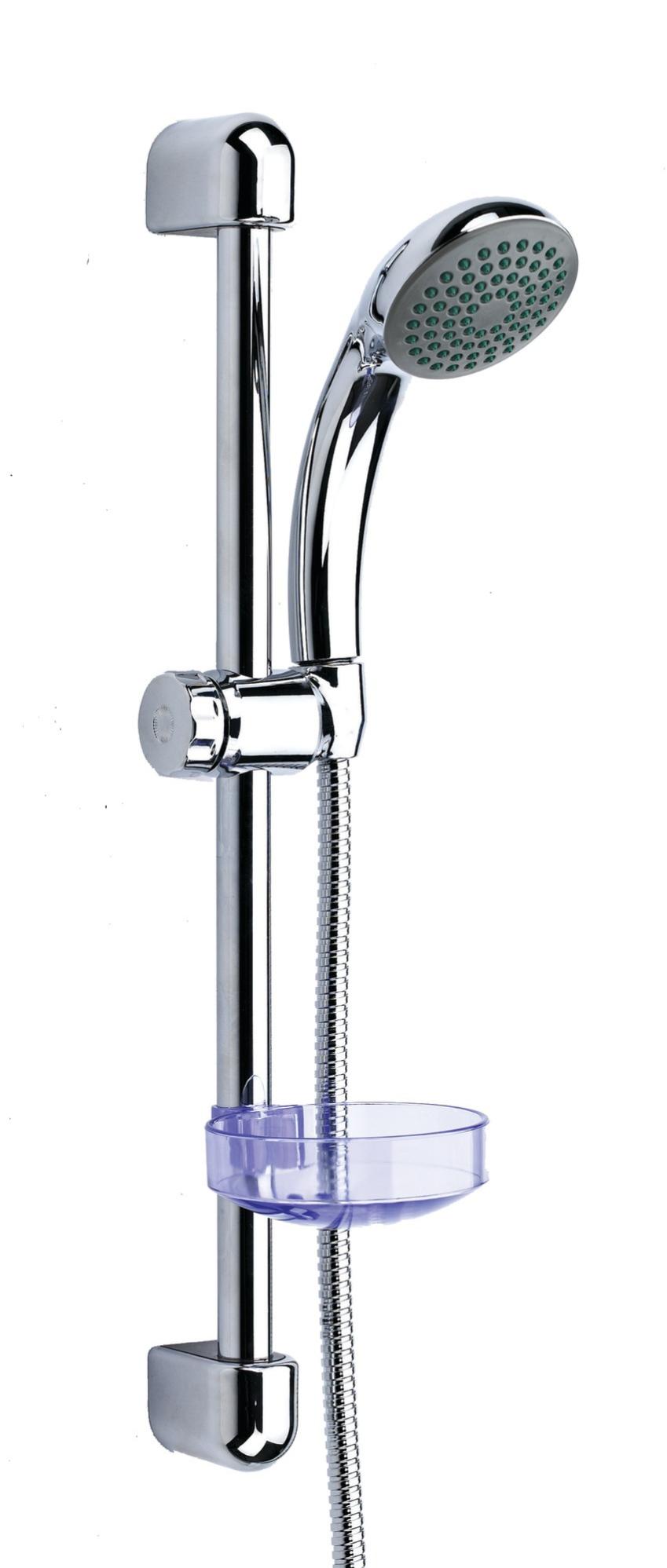 Ensemble de douche HYDROSTYLE avec douchette 1 jet barre et porte-savon - ROCA - Z5399111101