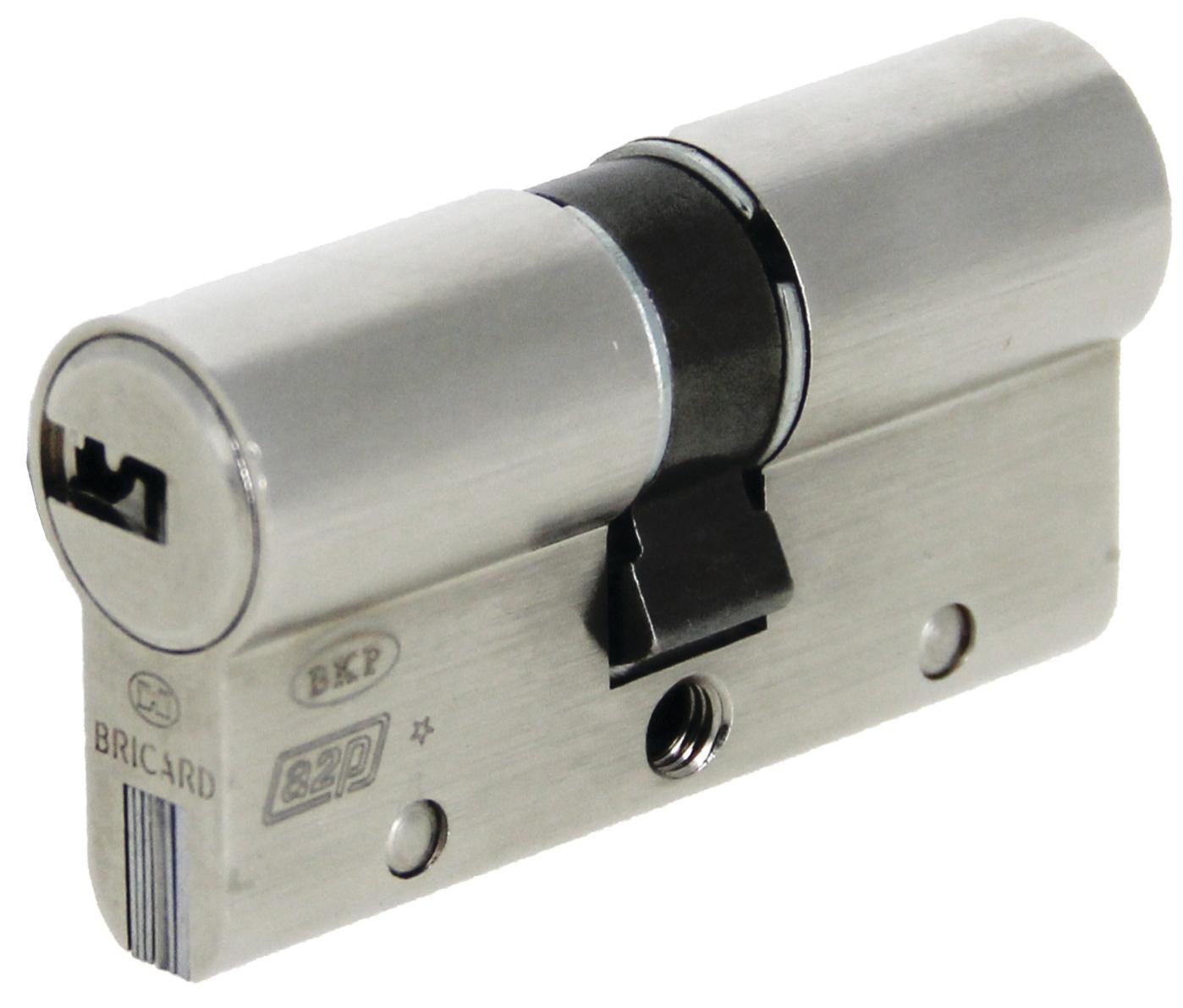 Cylindre SERIAL S 30x30mm A2P* fourni avec 4 clés - BRICARD - 4515070