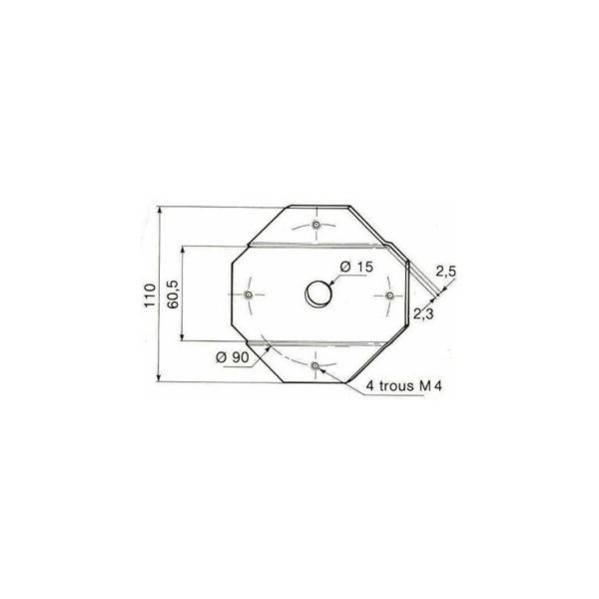 PLAQUE SUPPORT CAMBREE TREUIL