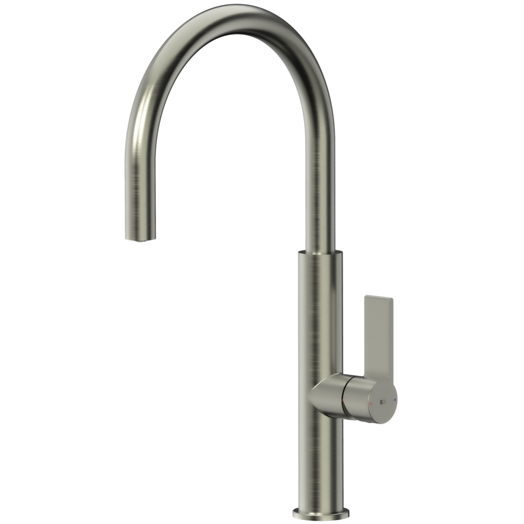 Reflet mitigeur évier façon inox