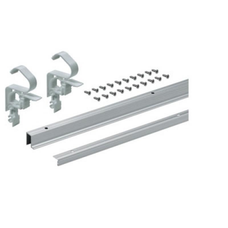 Kit de profils coulissage et guidage pour ferrures Wing Line L longueur 2400 mm finition noir