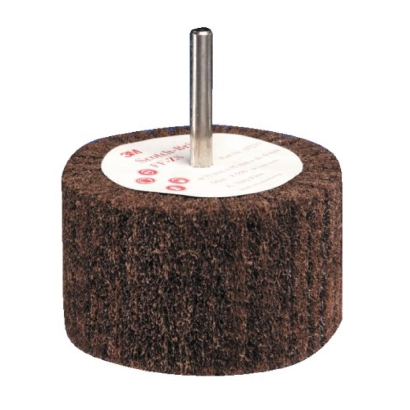 Roue à lamelles Scotch Brite FF diamètre 75 mm largeur 45 mm grain fin