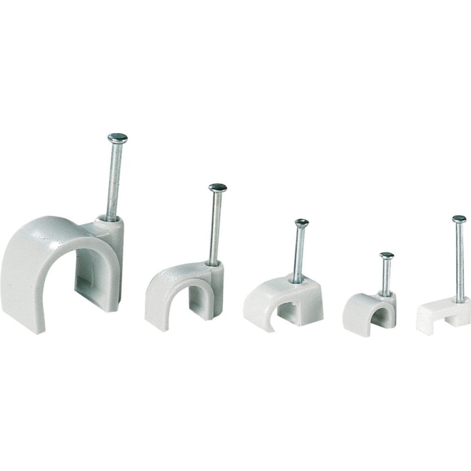Attaches pontets blanc 10mm boîte de 100 - L'EBENOID - 068340