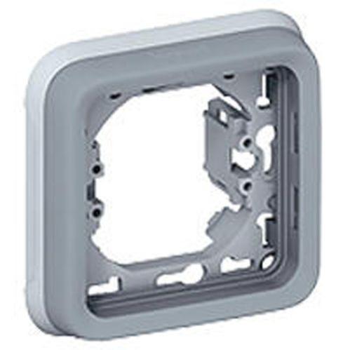 Support plaque étanche PLEXO composable IP55 gris 1 poste - LEGRAND - 069681