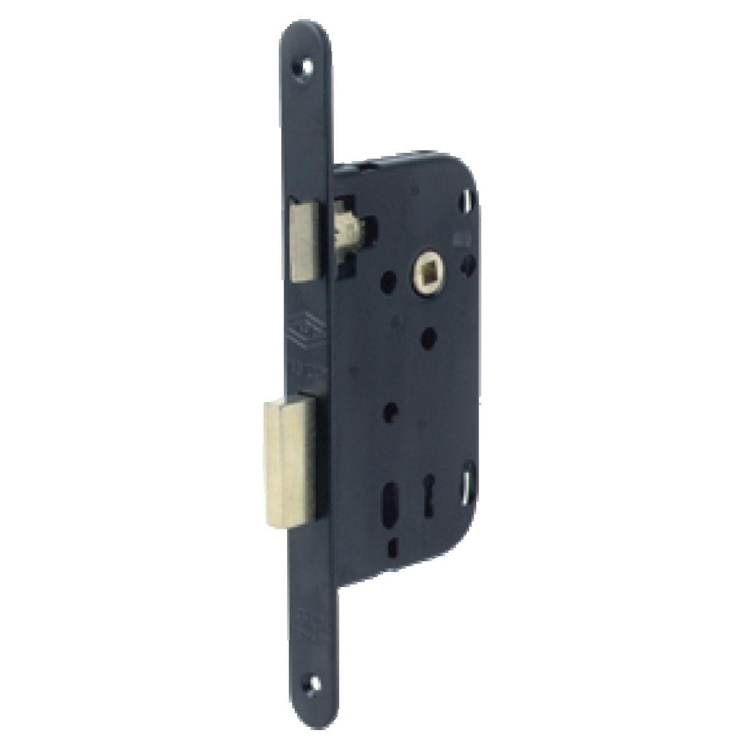 Serrure à larder Multibat à pêne dormant et demi tour axe 50mm T/NO bout carré droit - JPM - 240000-01-1B