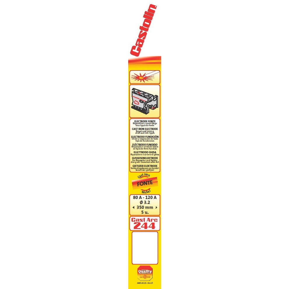 Etui de 5 baguettes fontes grises 244 diamètre 3,2mm - CASTOLIN - 2443 205